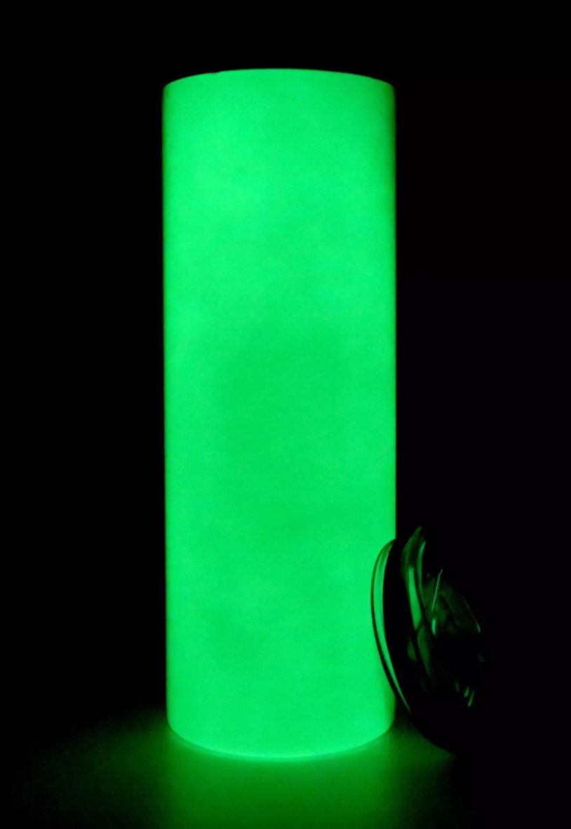 Joker Face Villain Superhero Inspired Green Glow Tumbler