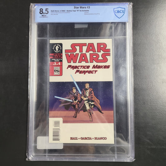 Star Wars #3 Practice Makes Perfect Hasbro/Toys R Us Exclusive Graded 8.5 CBCS