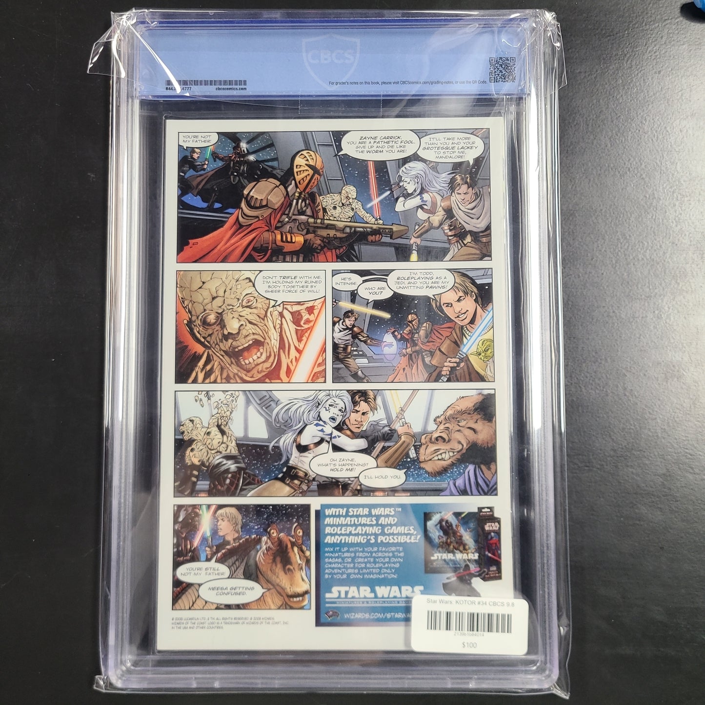 Knights of the Old Republic #34 CBCS 9.8