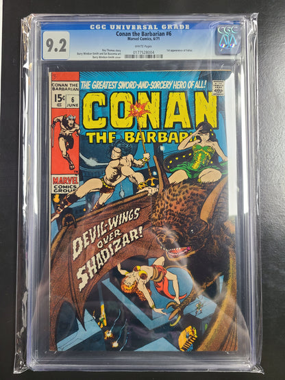 Conan the Barbarian #6 CGC 9.2