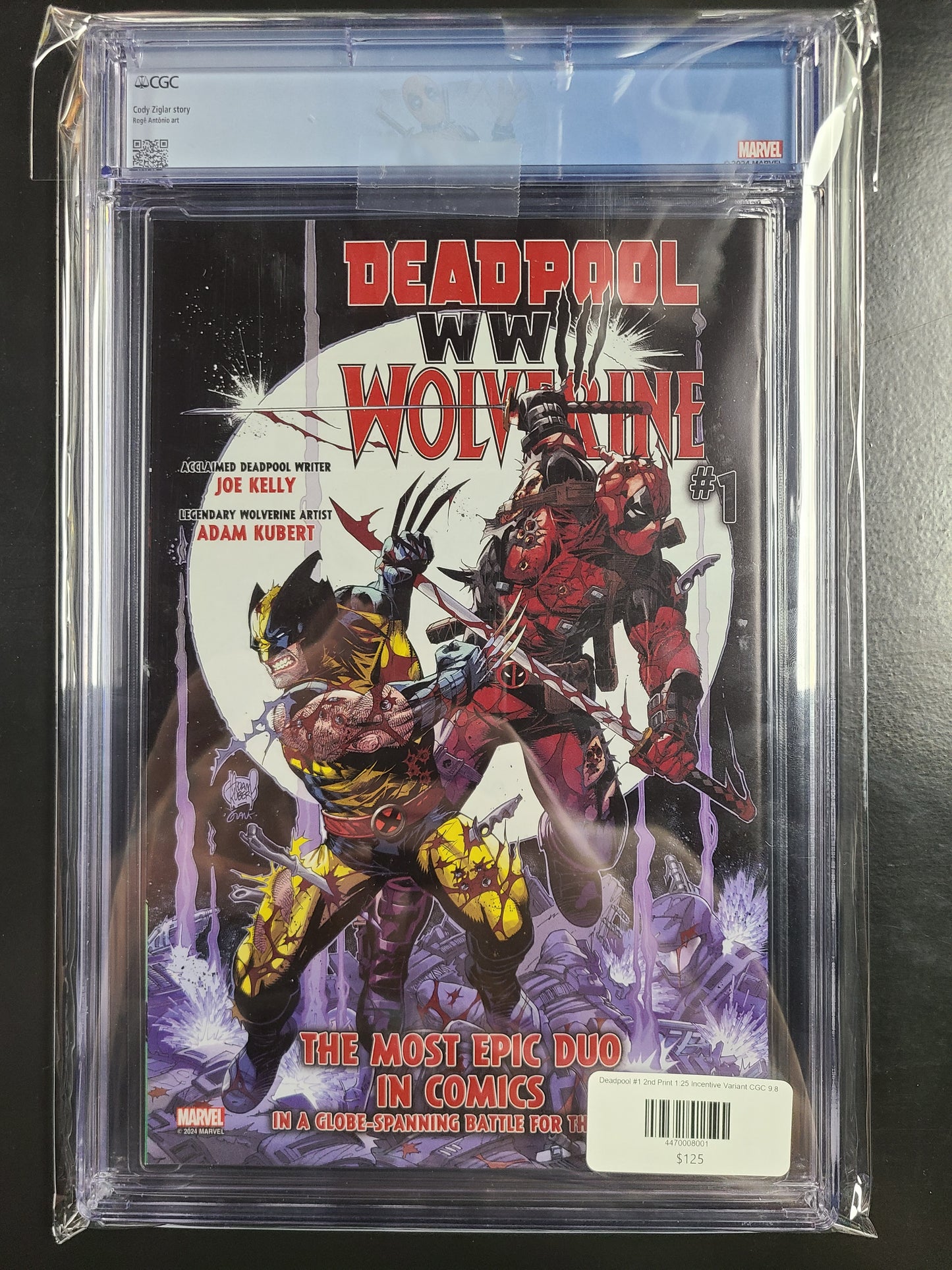 Deadpool #1 2nd Print Incentive Variant CGC 9.8