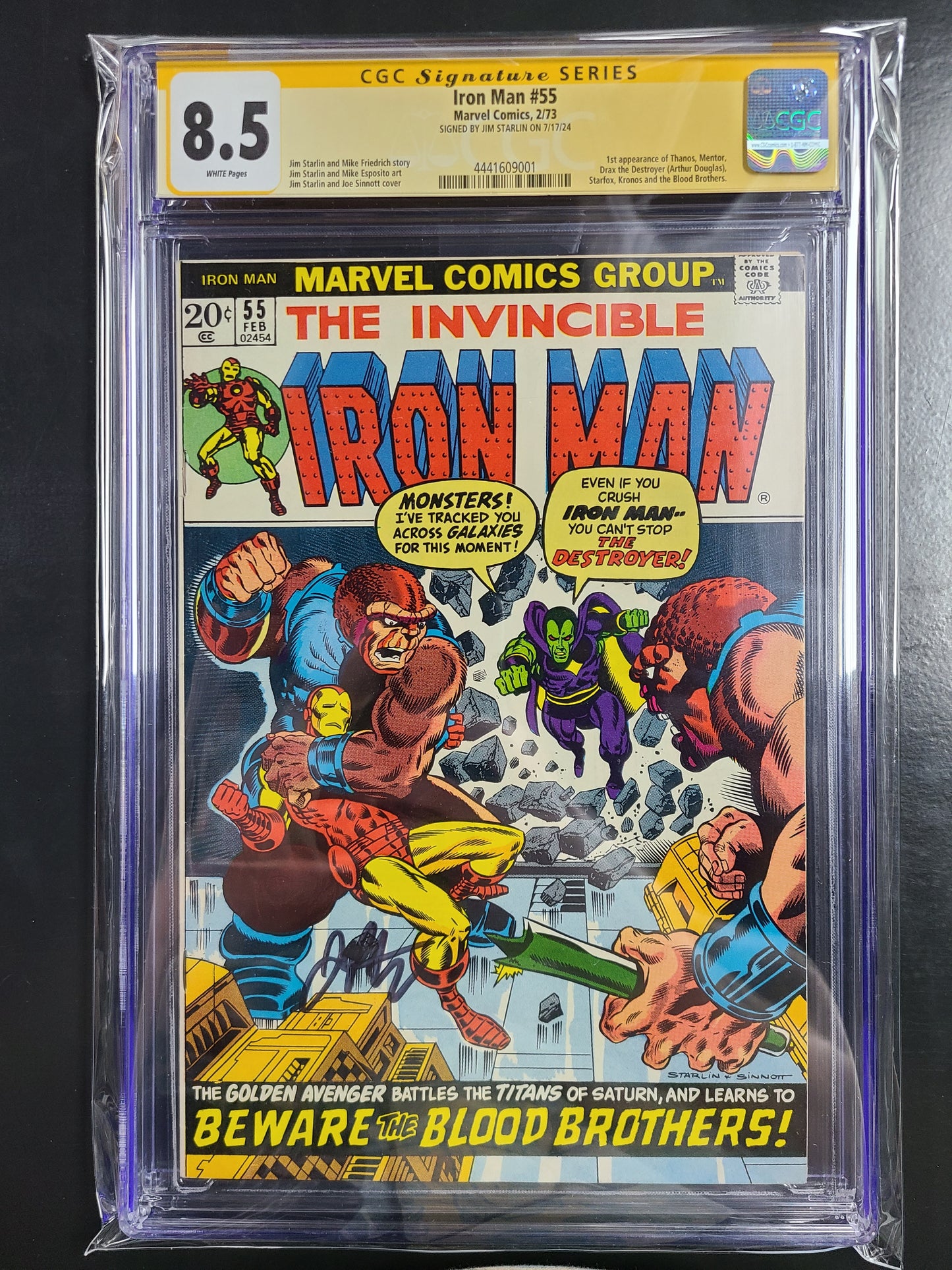 Iron Man #55 CGC 8.5 SS