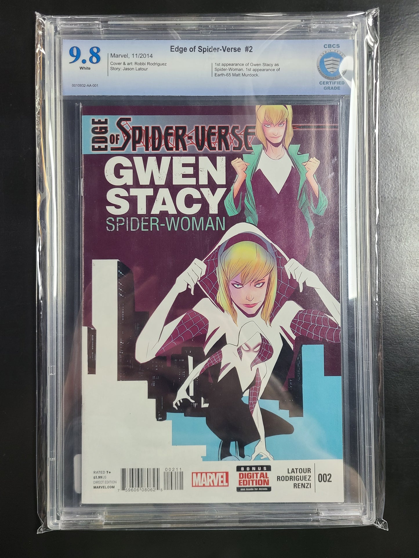 Edge of Spider-verse #2 CBCS 9.8