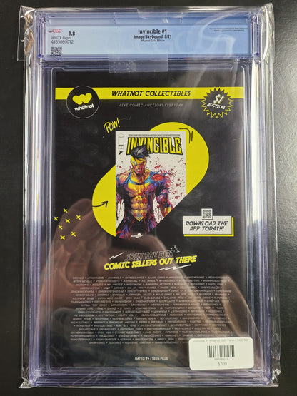 Invincible #1 Whatnot Gold Variant CGC 9.8