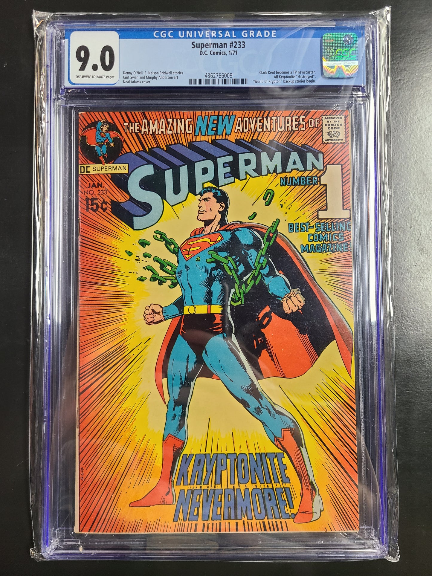 Superman #233 CGC 9.0