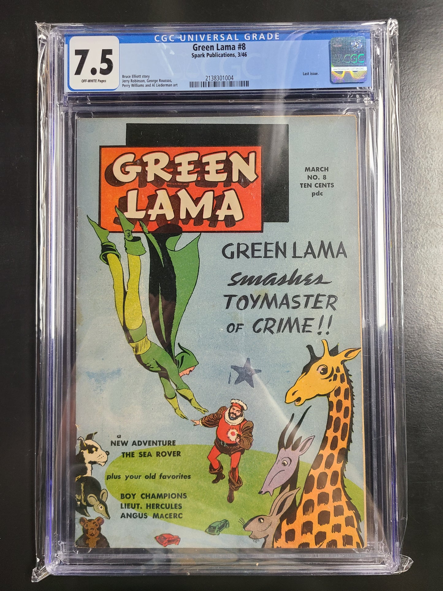 Green Lama #8 CGC 7.5