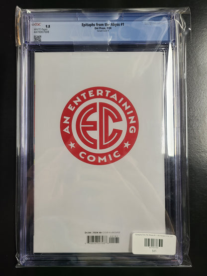 Epitaphs From the Abyss #1 1:50 Incentive CGC 9.8