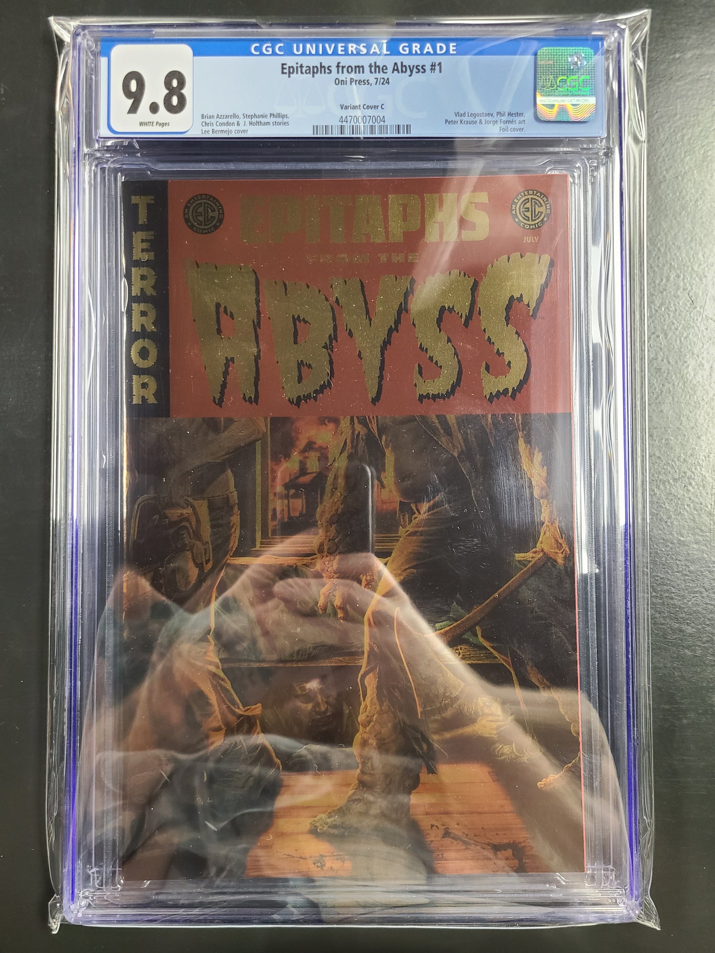 Epitaphs From the Abyss #1 Gold Foil Variant CGC 9.8