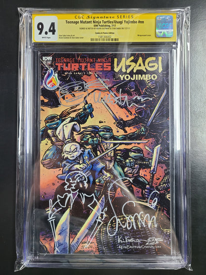 Teenage Mutant Ninja Turtles/Usagi Yojimbo Comics & Ponies Variant CGC 9.4 SS X2