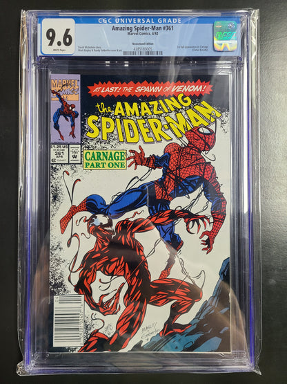 Amazing Spider-man #361 Newsstand CGC 9.6