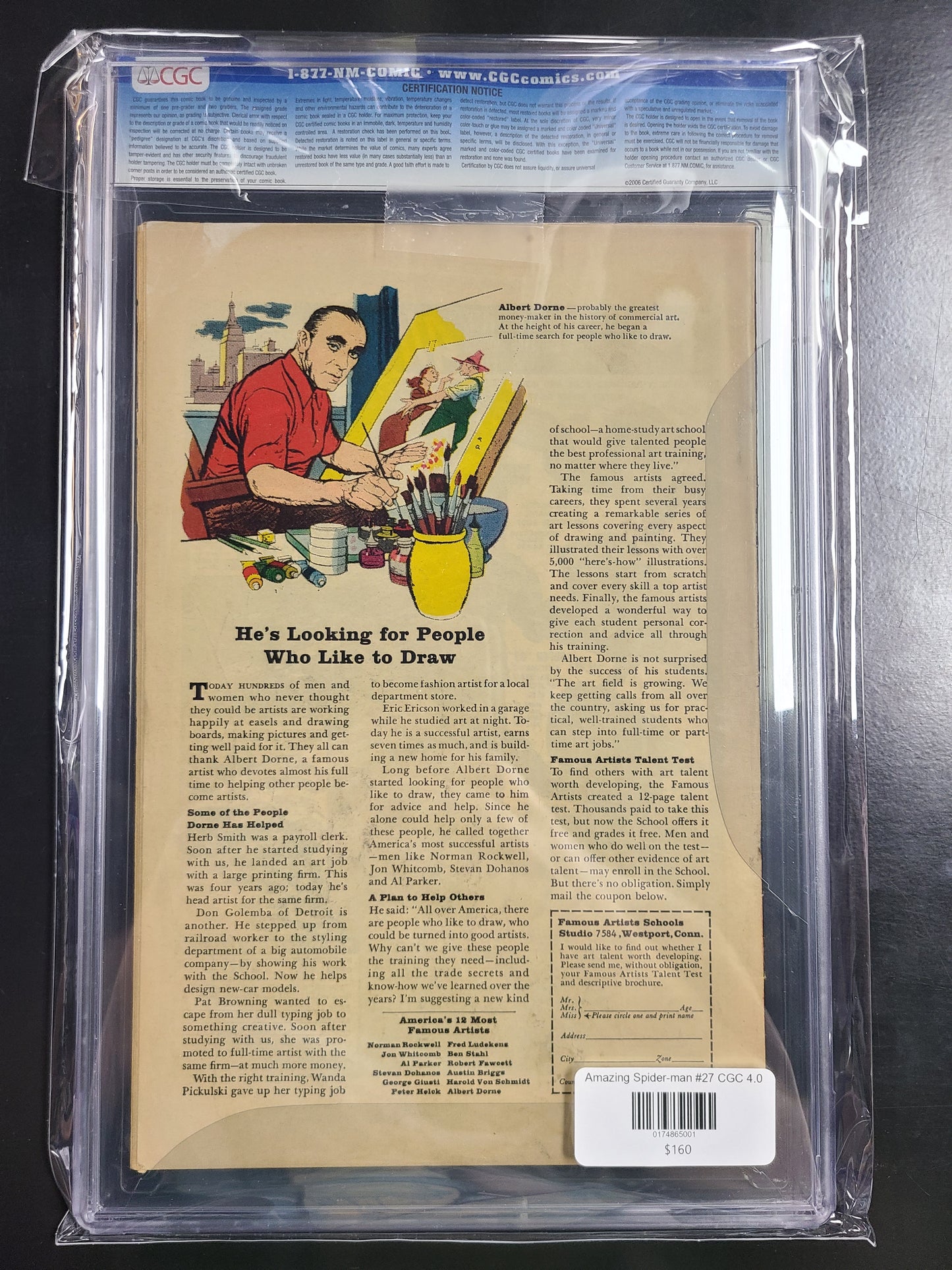 Amazing Spider-man #27 CGC 4.0