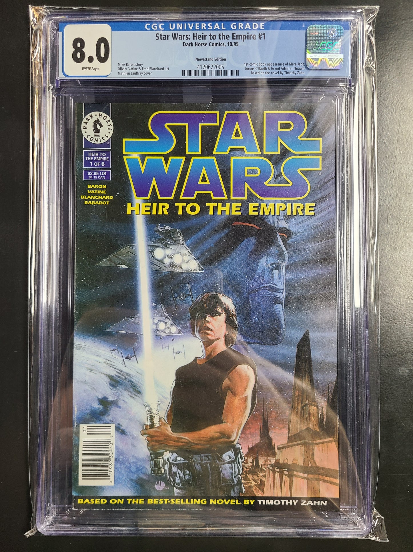 Star Wars: Heir to the Empire #1 Newsstand CGC 8.0