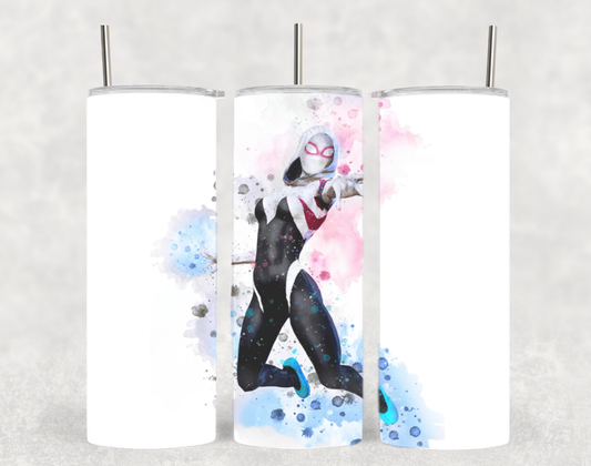 Spider Gwen Color Splash Comic Superhero Tumbler