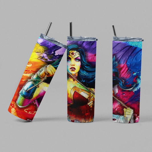 Wonder Woman Movie Inspired Superhero Tumbler