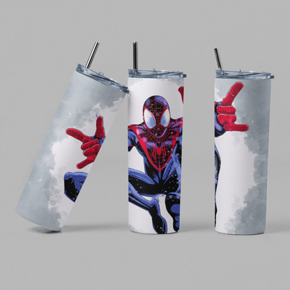 Miles Superhero Spider Movie Inspired Tumbler