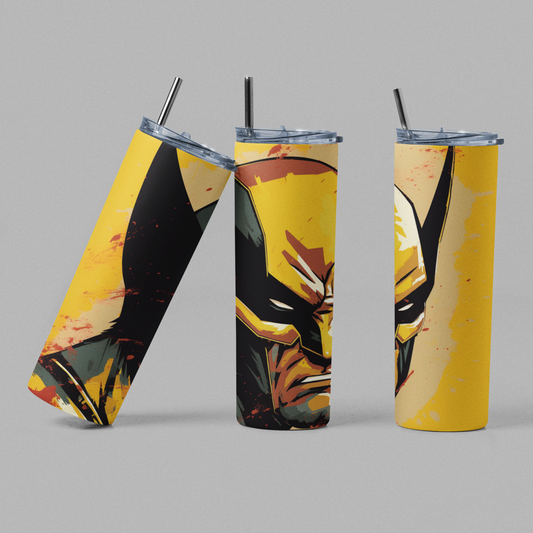 Wolverine Yellow TV Movie Comic Inspired SuperHero Tumbler