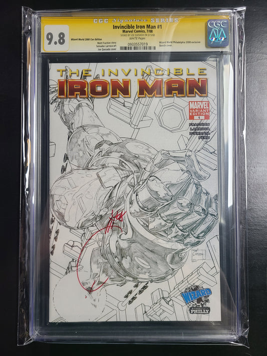 Invincible Iron Man #1 Wizard World 2008 Variant CGC 9.8 SS