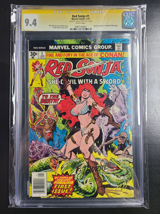 Red Sonja #1 CGC 9.4 SS