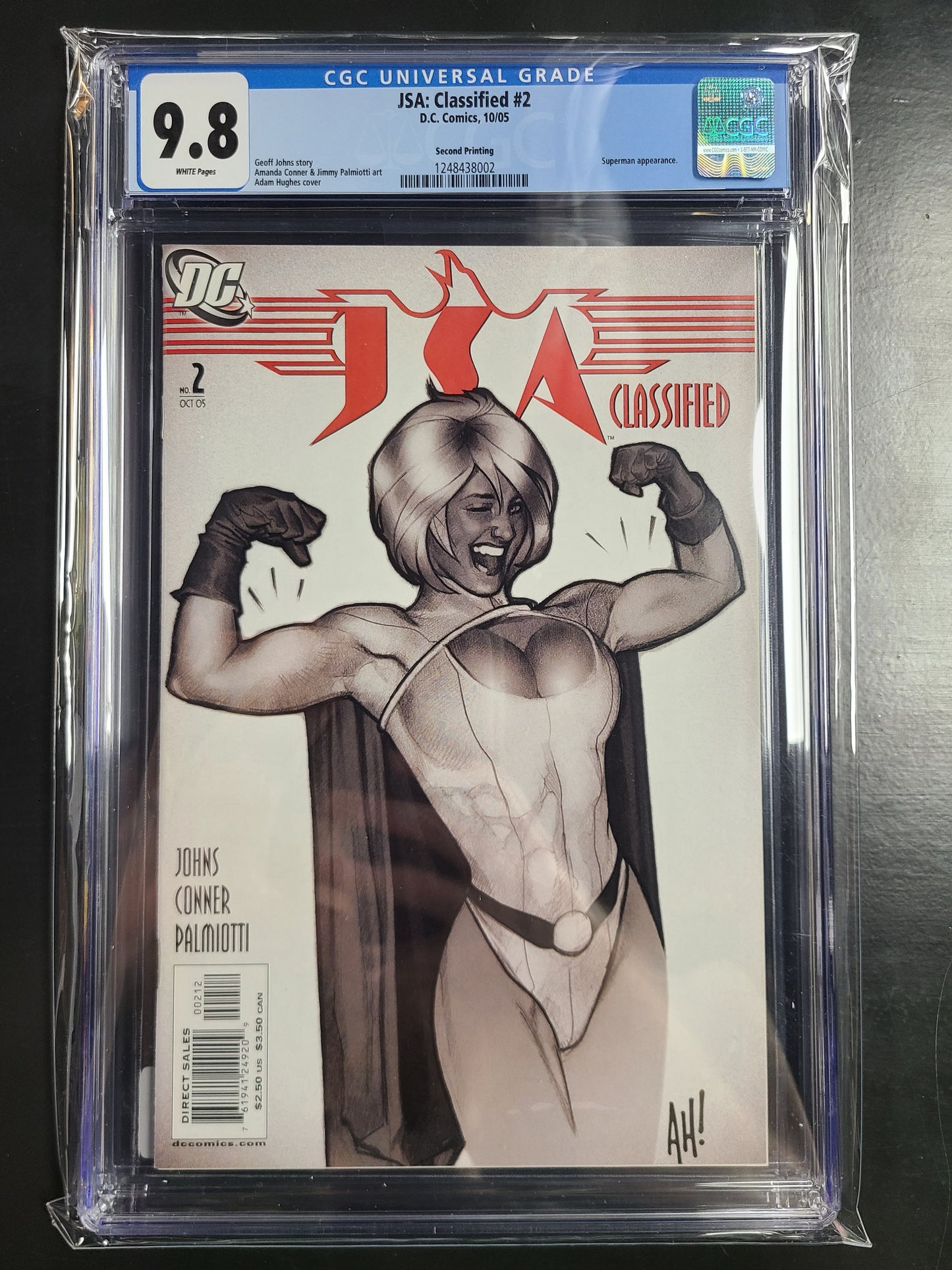 JSA: Classified #2 2nd Print CGC 9.8